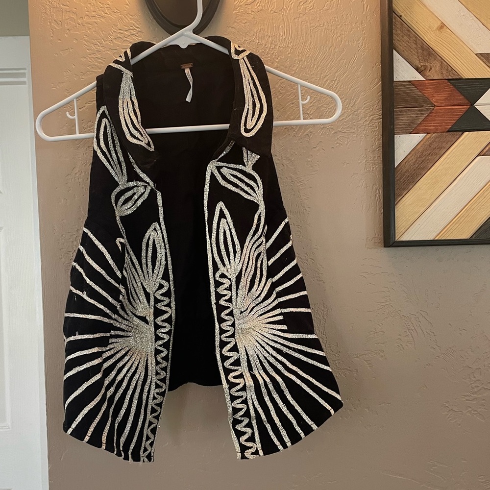 Free People Head West Vest Tank Large rockabilly